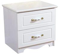 Tiiiopkvvv Table de chevet générique pour chambre à coucher, table de chevet en peinture blanche, table de chevet européenne, simple, moderne, casier, chambre à coucher, assemblage multifonctionnel