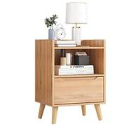 Tiiiopkvvv Table de chevet générique pour chambre à coucher, table de chevet nordique en bois massif, table de chevet simple et moderne, mini casier, petit appartement, meuble d'angle pour bureau à