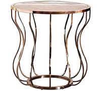 Tiiiopkvvv Table de chevet générique pour chambre à coucher, table de chevet ronde, table basse moderne pour salon, chambre à coucher, balcon, maison, peut être utilisée comme table de salle à manger