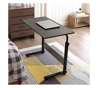 Tiiiopkvvv Table de lit mobile pour ordinateur portable - Plateau de chariot - Table d'appoint pour lit, canapé, bureau d'ordinateur portable pour salon, chambre à coucher (couleur : taille : 80 x 50