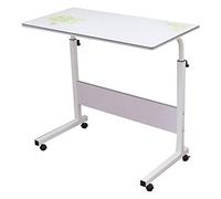Tiiiopkvvv Table de lit Petit bureau d'ordinateur en forme de C pour ordinateur portable pour salon, chambre à coucher (couleur : vert)