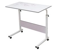 Tiiiopkvvv Table de lit Petit bureau d'ordinateur en forme de C pour ordinateur portable pour salon, chambre à coucher (couleur : simple)