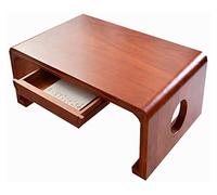 Tiiiopkvvv Table de sol japonaise antique - Table basse en bois massif - Tiroir en paulownia - Tatami japonais - Rangement zen - Fenêtre flottante simple - Petite table d'autel de méditation chinoise