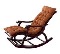 Tiiiopkvvv The Cool Chair Chaise de détente pliante inclinable en bambou pour adulte Chaise à bascule pour la maison Chaise de plage Chaise pour personnes âgées Chaise de pause déjeuner Relax Chaise à