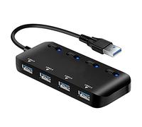 Tiiiopkvvv USB 3.1 Concentrateur HD + USB Distributeur 3 en 1 Multi-Usages Power Recorder