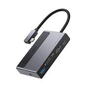 Tiiiopkvvv USB Type C HD vers 4K HD TF SD Card Divider Circulation Environnement USB C 3.0 Adaptateur Distributeur