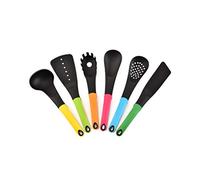 Tiiiopkvvv Ustensiles de cuisine en nylon 6 pièces antiadhésifs ustensiles de cuisine pelle cuillère ensemble ustensiles de cuisine