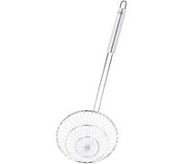 Tiiiopkvvv Ustensiles de cuisine passoire écumoire cuillère fendue en acier inoxydable écumoire petite passoire de cuisine 24 x 11 cm louche pour cuisine