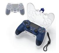 Tiiletzote Étui de protection pour manette de PS4, pour manette sans fil Playstation 4 DualShock 4, étui de transport pour manette PS4, accessoires de protection anti-poussière (blanc)