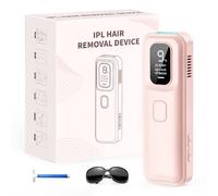 TIIMAGIC Épilateurs Lumière Pulsée, 3 Modes IPL Épilation Laser pour Aisselles/Visage/Maillot, 9 Niveaux d'énergie Lumière Pulsée Laser Épilateur Definitive pour Femme/Hommes-Rose