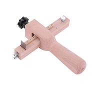 Tiiyee Bande De Cuir Sangle Cutter Réglable, Maroquinerie Courroie Découpe Coupeur Cuir Outil Coupe Ajustable en Bois DIY Mainartisanat Outils Accessoires Main Craft Bricolage Avec 5 Lames
