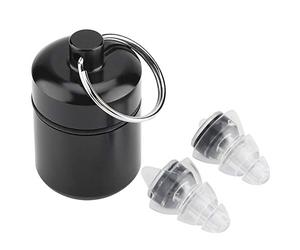 Tiiyee Bouchon Oreille Concert, Haute Fidélité Bouchons D'oreille Boules Quies Doreilles Anti Bruit Filtre Acoustique 27DB étanche réutilisable Pour Concerts Musiciens Motos Avions Raves Festival Noir