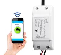 Tiiyee Contrôleur de Porte de Garage Intelligent, ouvre Porte à Distance Wi FI Universel Compatible avec Plusieurs Modes de Notification, système de sécurité de Porte sans clé.(100 240V EU Plug)