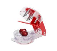 Tiiyee Dénoyauteur à Cerises Manuel Professionnel, Outil de Cuisine Compact pour Dénoyauter Olives Prunes Mirabelles Extracteur de Noyaux Multi Fruits Gadget de Cuisine