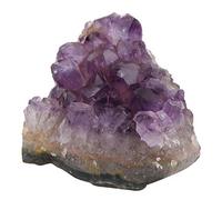 Tiiyee Grappe d'améthyste, Base coupée, puissants Cristaux Violets Profonds, Quartz Rose Clair, améthyste Naturelle Brute, géode, Pierres brutes pour décoration de Sorcellerie