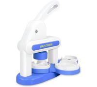 Tiiyee Machine à Badge, 3 In 1 Machine a Boutons Avec 85 Accessoires et Cutter Circulaire Press à Badge Convient Pin Maker Machine DIY Presse Badge Pour Fabrication Personnalisation de Badges Bleu