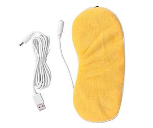 Tiiyee Masque Chauffant Pour Les Yeux, électrique USB Chauffé Masques Oculaire Sommeil Oeil Coussin Chauffants œil Orgelet Fatigue Syndrome L'oeil Sec Soulager Poches Larmoiements Blépharite Jaune