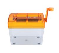 Tiiyee Mini destructeur de Documents, destructeur de Documents Portable, destructeur Manuel, Outil de Coupe de Papier avec manivelle pour Bureau à Domicile, Papeterie de Bureau(Orange)
