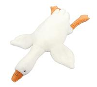 Tiiyee Peluche Oie Jouet, Animal en Plush De Cygne Poupée Amusante Doux Swan Coussin Mignon Moelleux Oreillers Animaux Oreiller Canard Drôle Amie Moelleuse Douce étreignant Cadeaux Maison Blanc(1.3M)