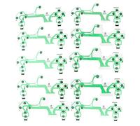 Tiiyee Ps4 Film Conducteur, 10PCS Playstation 4 Membranes De Rechange Flex Ruban Remplacement Poignée Clavier Pièces Câble Souple Du Feuille Conductrice Manette Jeu Professionnelle Universel Vert