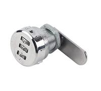 Tiiyee Serrure à Came à Languette rotative à Combinaison Serrures sécurité Cylindre en Alliage Zinc Brillant Serrure codée par Mot Passe pour la sécurité la boîte Armoire Classeur Casier (12-16mm)