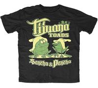 Tijuana Toads T Shirt Mens Summer Fashion Tee Shirt Schwarz Kult FrSche Frog Fun Sancho Pancho Oldschool TV Black Manches Courtes(Large)