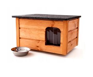 Tik #E08577 Niche pour chat pour l'extérieur - Résistant à l'hiver et aux intempéries - Entièrement isolée - En carton