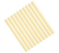 TIKATARER 10 Pièces Bâtons de Cire à Cacheter, Petite Tige de Sceau de Cire Ronde Multicolore, Bâtons de Sceau de Carte d'invitation Bricolage, Idéal pour les Lettres, les Enveloppes et (Jaune clair)