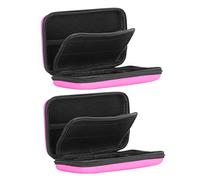 TIKATARER 2 Pièces EVA étui de Protection Rigide, Sac de Rangement Portable pour 3DS XL 3DS LL, Organisateur de Cartes de Jeu avec 8 Emplacements et Flanelle Intérieure Anti-Rayures, Idéal pour Les