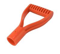 TIKATARER 32 Mm D Poignée en Plastique Manche de Bêche de Remplacement Poignée de Pelle Universelle pour la Neige, Creusant, Ratissant la Conception Ergonomique Non Glissée, s'adapte aux (Orange)