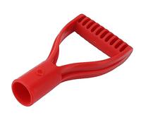 TIKATARER 32 Mm D Poignée en Plastique Manche de Bêche de Remplacement Poignée de Pelle Universelle pour la Neige, Creusant, Ratissant la Conception Ergonomique Non Glissée, s'adapte aux (Rouge)
