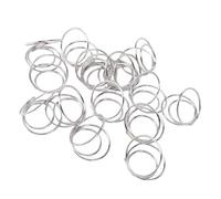 TIKATARER 50 Pièces Porte-Carte de Place, Forme Ronde Mini Numéro de Table Nom Carte Présentoir Pince Photo en Métal avec Finition Brillante, pour Mariage Bébé Bienvenue Fête (SILVER)