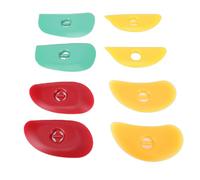 TIKATARER 8 Pièces Nervures en Silicone Souple, Outils de Céramique d'argile de Poterie, Outils de Sculpture de Mise en Forme Lissante avec Plusieurs Styles, Idéaux pour le Bricolage et le Lancer