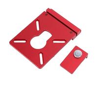 TIKATARER Adaptateur de Rail de Guidage, Support de Rail de Routeur en Alliage d'aluminium avec Butée de, Garde-corps de Guidage Compatible, Idéal pour les Routeurs de Garniture à Base Fixe, les