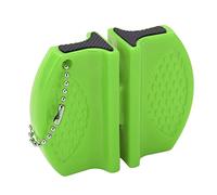 TIKATARER Ajusteur de Couteau, Pierre de Pointeur de Couteau Portable avec Pointeur Antidérapant pour une Utilisation Extérieure (GREEN)