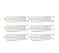 TIKATARER Ampoule G9, Protection des Yeux à intensité Variable, Petites Ampoules 5W 22LED, Dissipation Thermique à 360 Degrés pour Plafonnier, Lampe de Bureau, Lustre (lumière blanche 220V)