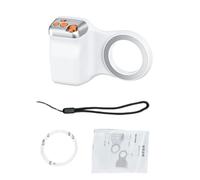 TIKATARER Anneau Lumineux Magnétique pour Selfie, Télécommande sans Fil, Poignée d'obturation pour Appareil Photo de Smartphone avec Lumière LED, Idéal pour la Photographie Vidéo Vlog