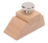 TIKATARER Bloc de Ponçage en Bois, Support de Papier de Verre à Poignée Ergonomique, Outil de Polissage de Retenue en Acier à Ressort avec Bords Lissants, Idéal pour les Projets de Cuir, de (biseau)