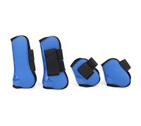 TIKATARER Bottes d'attelle pour Les Chevaux, Bottes de Tendon de Cheval Ensemble de 4 de Glace de Cheval PU Shell Tendon Fetlock Guard Boots Boots Horse for Riding Shock Absorbing (Un Ensemble de