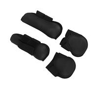 TIKATARER Bottes de Cheval, 4pcs Obstacle Sauter Les Leggings Boots Bottes de la Jambe de Cheval d'attelle pour Chevaux Boots de la Jambe Arrière Avant de pour Les Chevaux pour Faire du Saut (1 Set