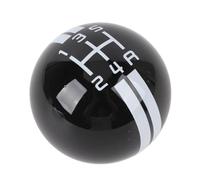 TIKATARER Boutons de Levier de Vitesses, 5 Vitesses Métallique + Résine Fixation en Résine Fixation Round Ball Manual Gear Shift Shift With 3 Adapters Gear Shifter Shifter Bouton de 12,5 Mm Port