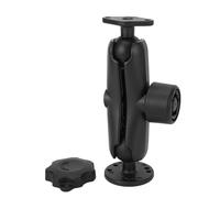 TIKATARER Bras à Double Prise, Support Antivol en Alliage D'aluminium à Double Boule avec Adaptateur de Boule de Taille C de 1,5 Pouces pour Téléphone, Tablette, Détecteur de Poisson,