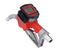 TIKATARER Buse de Ravitaillement Automatique 1 Pouce, Buse de Compteur Numérique en Alliage d'aluminium, de Distributeur de Carburant avec Débit de 10 à 60 L/min, Idéale pour l' et le Kérosène