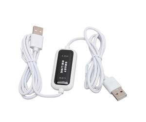 TIKATARER Câble de Synchronisation USB PC vers PC, Adaptateur de Partage Clavier-souris, Câble de Liaison de Données de Partage de Presse-papiers avec Transfert de Fichiers, Idéal pour 2 Ordinateurs