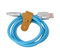 TIKATARER Câble USB C, Chargeur USBC avec Indicateur Light 66W USB C Charger pour la Caméra de la Banque d'alimentation du Téléphone (BLUE)