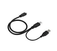 TIKATARER Câble Y USB 3.0 Mâle vers Micro B Mâle, Câble d'interface USB A Standard, en Cuivre sans Oxygène avec Extérieur en PVC importé, Idéal pour Disque Dur Mobile