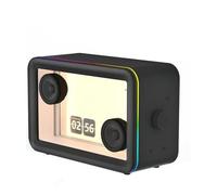 TIKATARER Cadre Cloud Intelligent AI 11,6 Pouces et Haut-Parleur 2 en 1, Cadre d'écran Clair avec Lumière Ambiante RVB, Idéal pour la Décoration Intérieure et Le Plaisir de la Musique (Black)