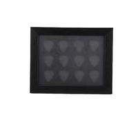 TIKATARER Cadre d'affichage pour Médiators de Guitare, étui pour Médiators à 12 Grilles, Cadre texturé en Mousse EVA avec Motif Artistique Mural, pour Présenter Les Souvenirs des Joueurs Mélomanes,