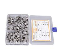 TIKATARER Capes à Glands, 249pcs CAP Noix de Capuche ACORN HEX CAP NUTS ASSORTATION KIT M3 - M12 DIN1587 304 Finishing en Acier Inoxydable