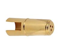 TIKATARER Capuchon de Protection pour Bec de Saxophone, Couvercle en Métal doré, Capuchon pour Saxophone et Clarinette avec Ligature, Idéal pour les Débutants et les Intermédiaires (Voix alto)